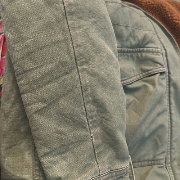 Patagonia Prairie Dawn Sherpa Lined Jacket Barn Chore Military Sz s - Picture 6 of 9